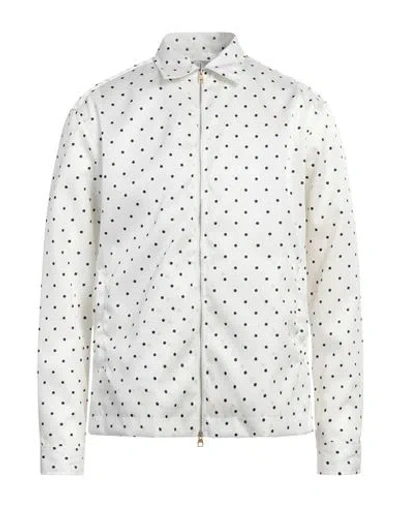 Dunhill Man Jacket White Size L Polyamide
