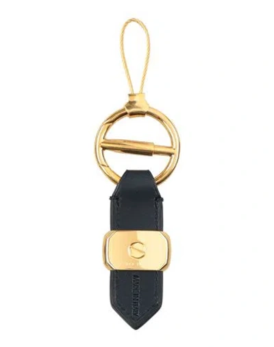 Dunhill Man Key Ring Black Size - Leather, Metal