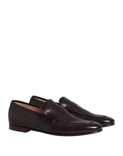 Dunhill Loafers In Dark Brown