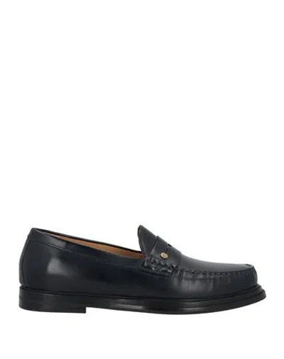 Dunhill Man Loafers Midnight Blue Size 8.5 Leather