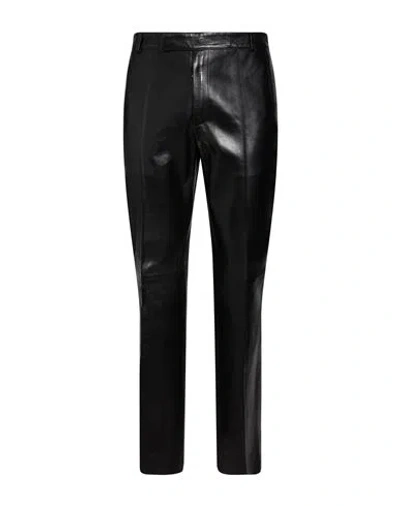 Dunhill Man Pants Black Size 34 Lambskin
