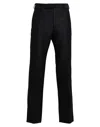 Dunhill Man Pants Black Size 32 Wool, Mulberry Silk In Black