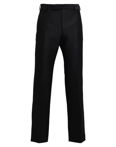 Dunhill Man Pants Black Size 32 Wool, Mulberry Silk