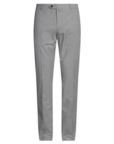 Dunhill Man Pants Black Size 38 Cotton, Elastane In Gray