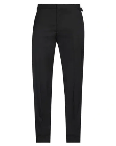 Dunhill Man Pants Black Size 38 Wool, Elastane