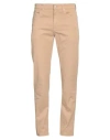 DUNHILL DUNHILL MAN PANTS CAMEL SIZE 35 COTTON, ELASTANE