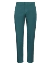 Dunhill Man Pants Deep Jade Size 38 Cotton, Elastane In Green