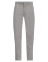Dunhill Man Pants Grey Size 32 Cotton, Mulberry Silk, Elastane In Grey