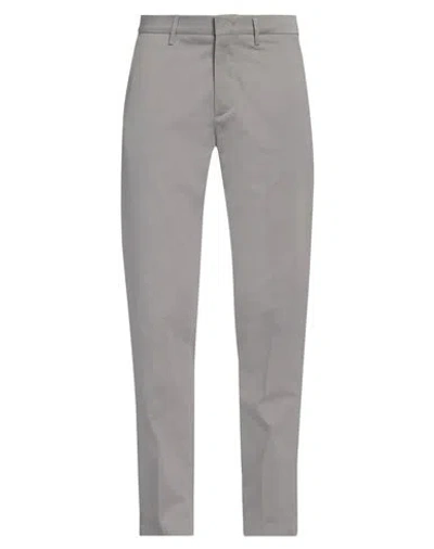 Dunhill Man Pants Grey Size 32 Cotton, Mulberry Silk, Elastane