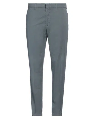Dunhill Man Pants Grey Size 38 Cotton, Elastane