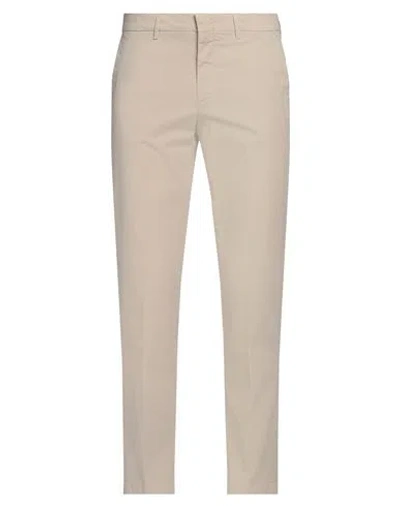 Dunhill Man Pants Beige Size 38 Cotton, Elastane In White