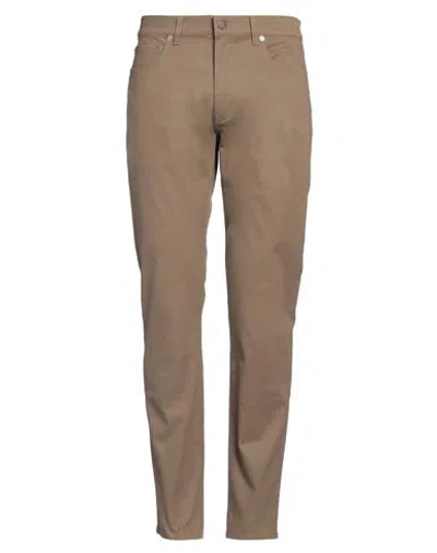 Dunhill Man Pants Khaki Size 34 Cotton, Cashmere, Elastane, Wool In Beige
