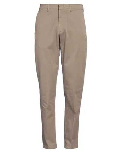 Dunhill Man Pants Khaki Size 36 Cotton, Elastane In Beige
