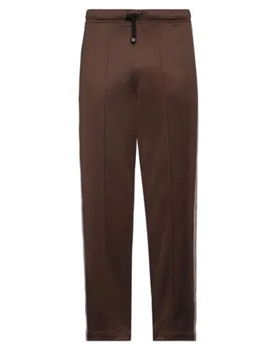 Dunhill Man Pants Khaki Size 36 Polyester, Cotton In Brown