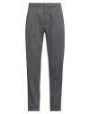 Shop Dunhill Man Pants Lead Size 40 Cotton, Mulberry Silk In Grey