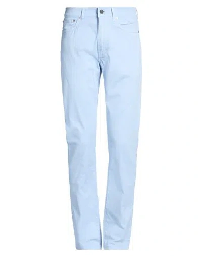 Dunhill Man Pants Light Blue Size 31 Cotton, Elastane