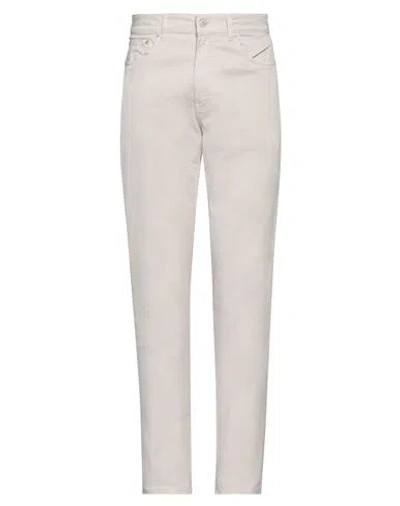 Dunhill Man Pants Light Grey Size 35 Cotton, Elastane