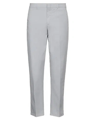 Dunhill Man Pants Light Grey Size 40 Cotton, Elastane