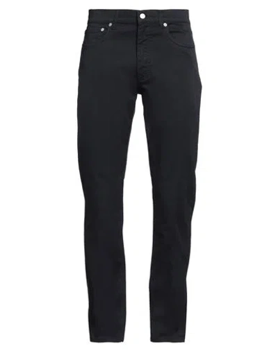 Dunhill Man Pants Midnight Blue Size 33 Cotton, Elastane