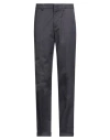 Dunhill Man Pants Midnight Blue Size 40 Cotton In Blue