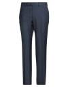 Dunhill Man Pants Midnight Blue Size 34 Wool In Blue