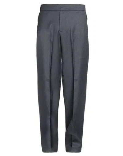 Dunhill Man Pants Midnight Blue Size M Wool