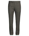DUNHILL DUNHILL MAN PANTS MILITARY GREEN SIZE 40 WOOL, MULBERRY SILK, LINEN