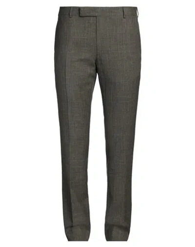 Dunhill Man Pants Military Green Size 40 Wool, Mulberry Silk, Linen