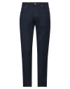 Dunhill Man Pants Navy Blue Size 30 Cotton, Elastane