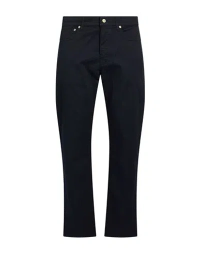 Dunhill Man Pants Navy Size 32 Cotton, Elastane In Blue