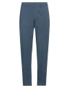 Dunhill Man Pants Navy Size 38 Cotton, Elastane In Navy