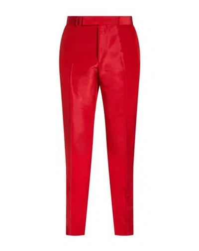 Dunhill Man Pants Red Size 32 Mulberry Silk