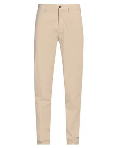 Dunhill Man Pants Sand Size 38 Cotton, Elastane In Beige
