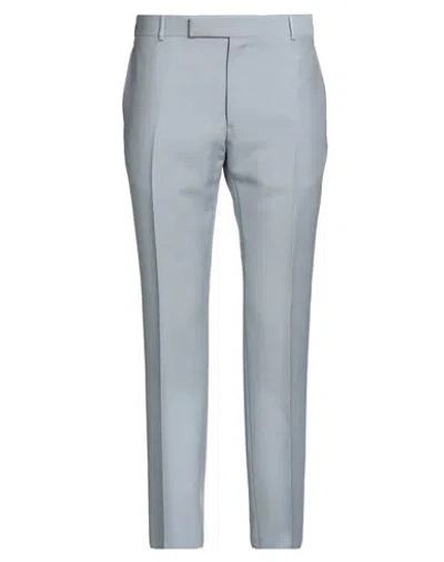 Dunhill Man Pants Sky Blue Size 40 Mohair Wool, Wool