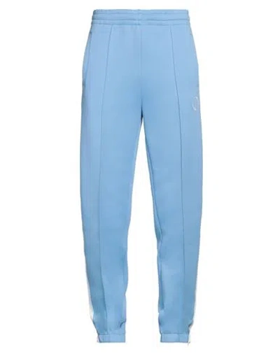 Dunhill Man Pants Sky Blue Size Xxl Polyamide, Polyester