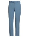 Dunhill Man Pants Slate Blue Size 40 Wool In Blue