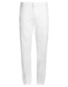 DUNHILL DUNHILL MAN PANTS WHITE SIZE 40 COTTON, ELASTANE