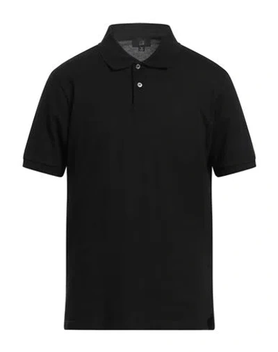 DUNHILL DUNHILL MAN POLO SHIRT BLACK SIZE L COTTON 