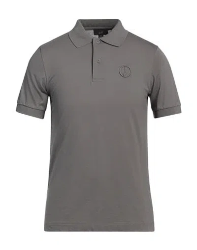 Dunhill Man Polo Shirt Grey Size S Cotton