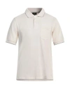 DUNHILL DUNHILL MAN POLO SHIRT IVORY SIZE L COTTON, MULBERRY SILK