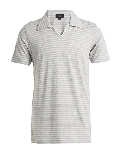 Dunhill Man Polo Shirt Light Grey Size Xxl Cotton