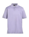 Dunhill Man Polo Shirt Lilac Size Xl Cotton In Purple