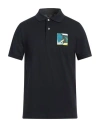 Dunhill Man Polo Shirt Midnight Blue Size Xl Cotton In Blue
