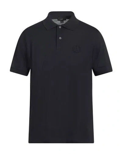 Dunhill Man Polo Shirt Navy Size M Cotton