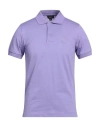 Dunhill Man Polo Shirt Purple Size Xs Cotton