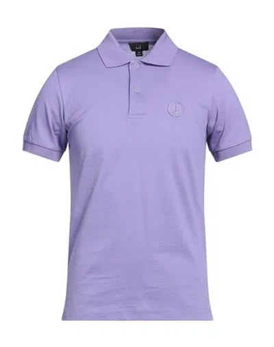 Dunhill Man Polo Shirt Purple Size Xs Cotton
