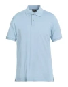 Dunhill Man Polo Shirt Sky Blue Size Xxl Cotton