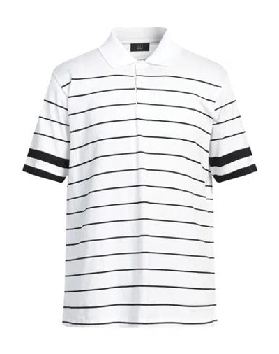 Dunhill Man Polo Shirt White Size Xl Cotton In Neutral
