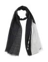 Dunhill Man Scarf Black Size - Wool, Mulberry Silk In Black