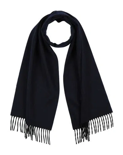Dunhill Man Scarf Midnight Blue Size - Wool, Cashmere